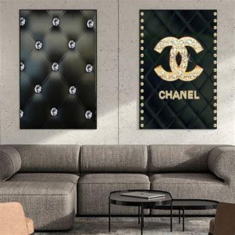 cheap chanel home decor|chanel picture wall art.